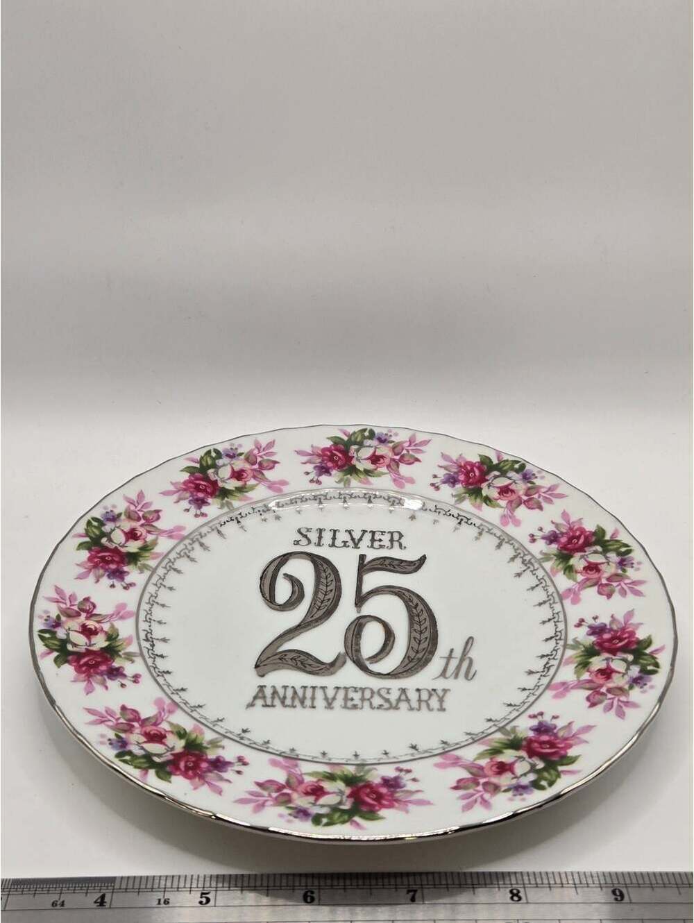 25TH ANNIVERSARY PLATE/NORCREST Fine China/b-750 - ,